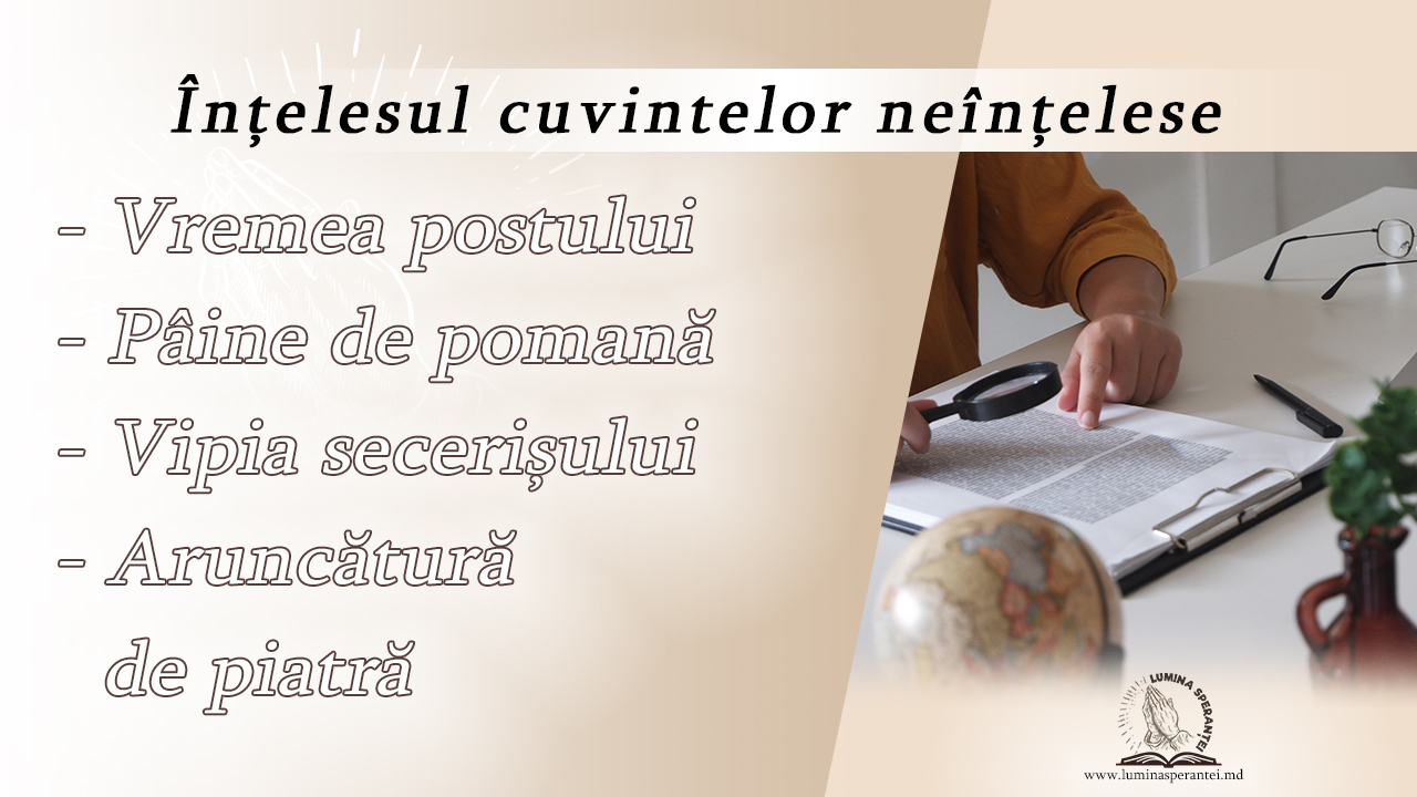 Înțelesul cuvintelor neînțelese