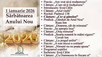 Anul Nou  1 ianuarie 2026  Lumina Speranței